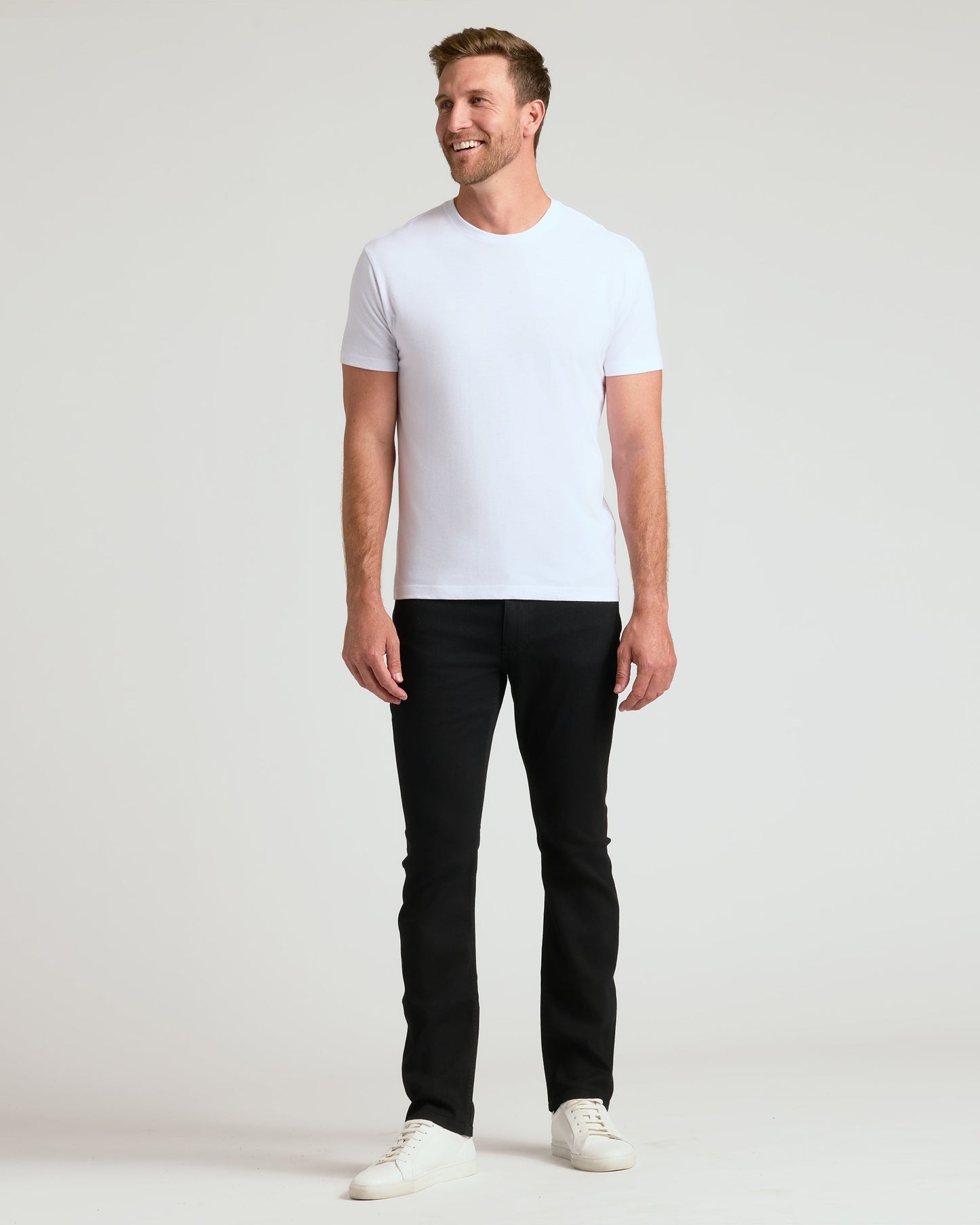 White Classic Crew Neck