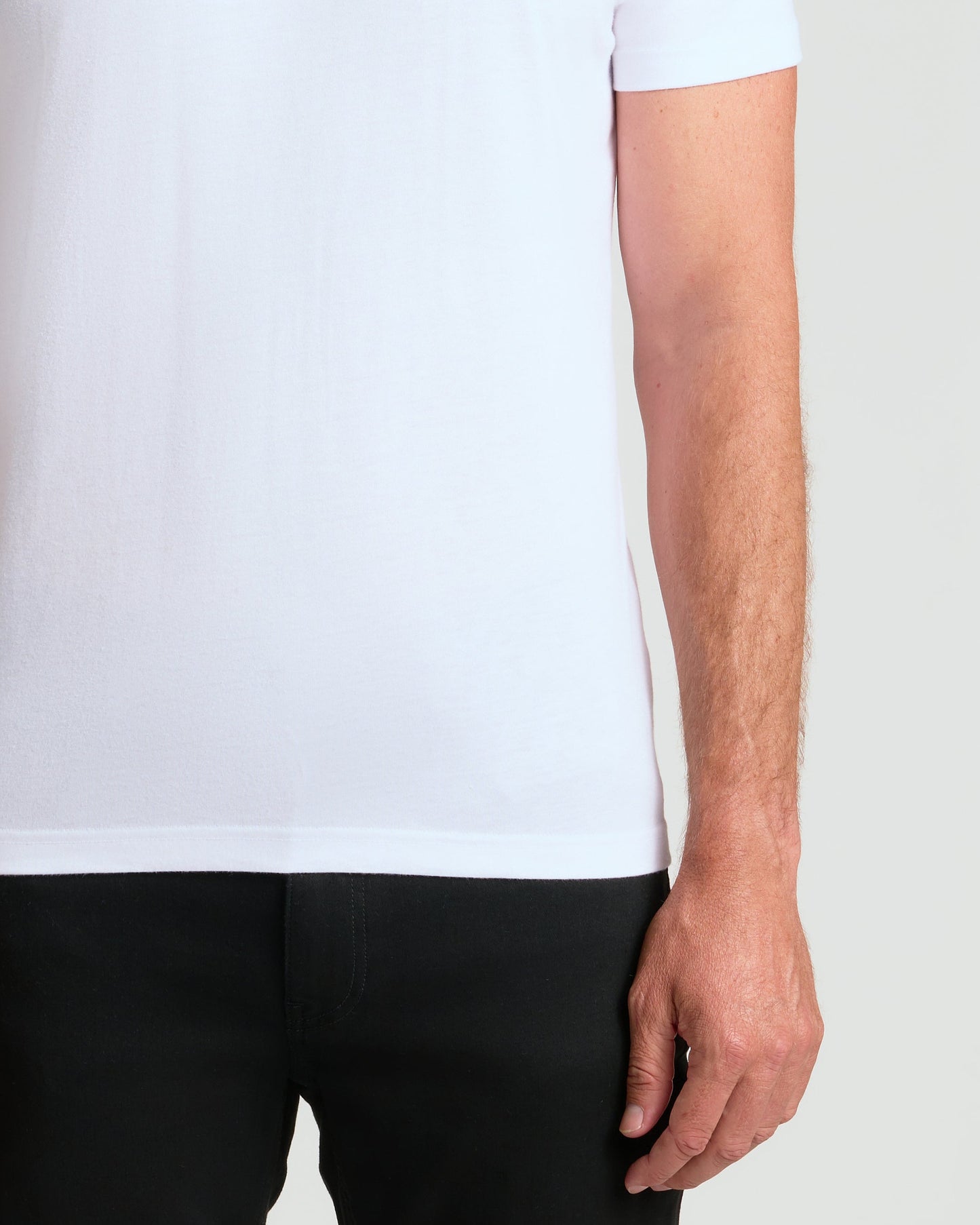 White Classic Crew Neck