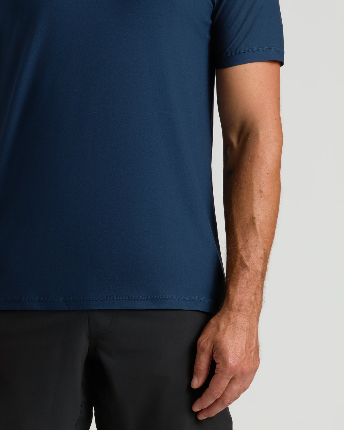 Navy Active Crew Neck Tee