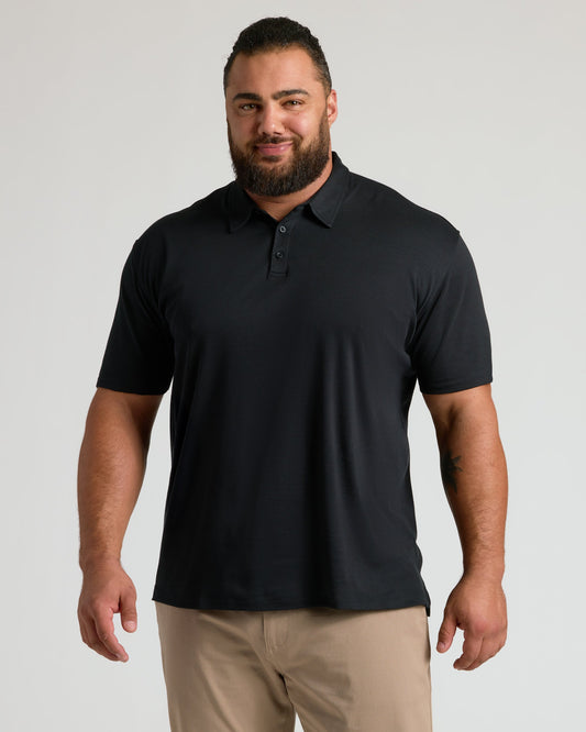 Black Pima Polo