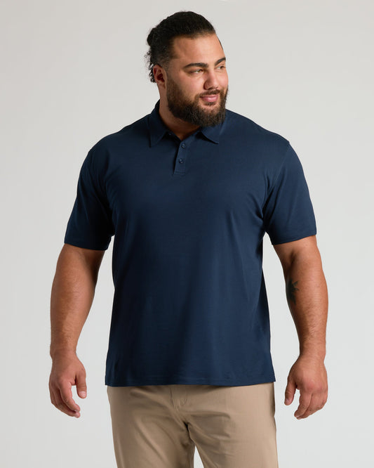 Navy Pima Polo