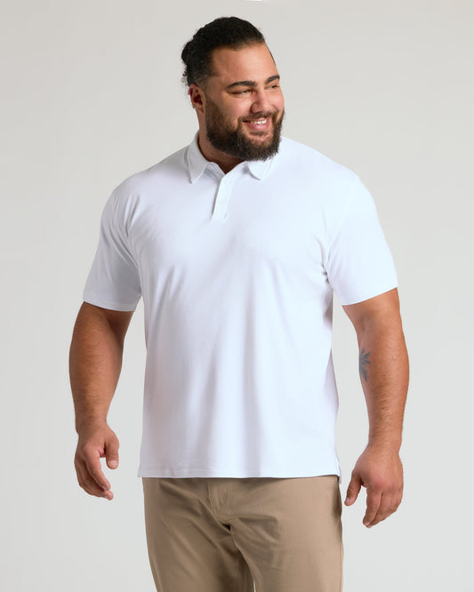 White Pima Polo