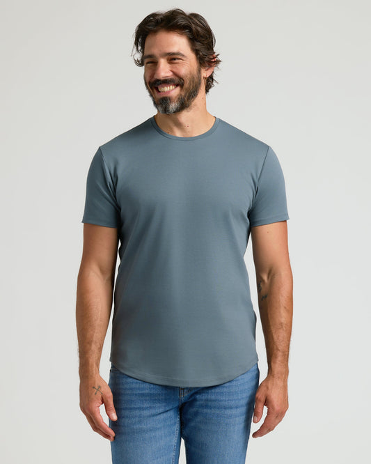 Tempest Pima Crew Curved Hem