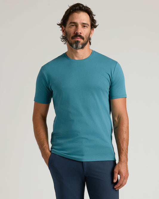 Sapphire Pima Crew Neck