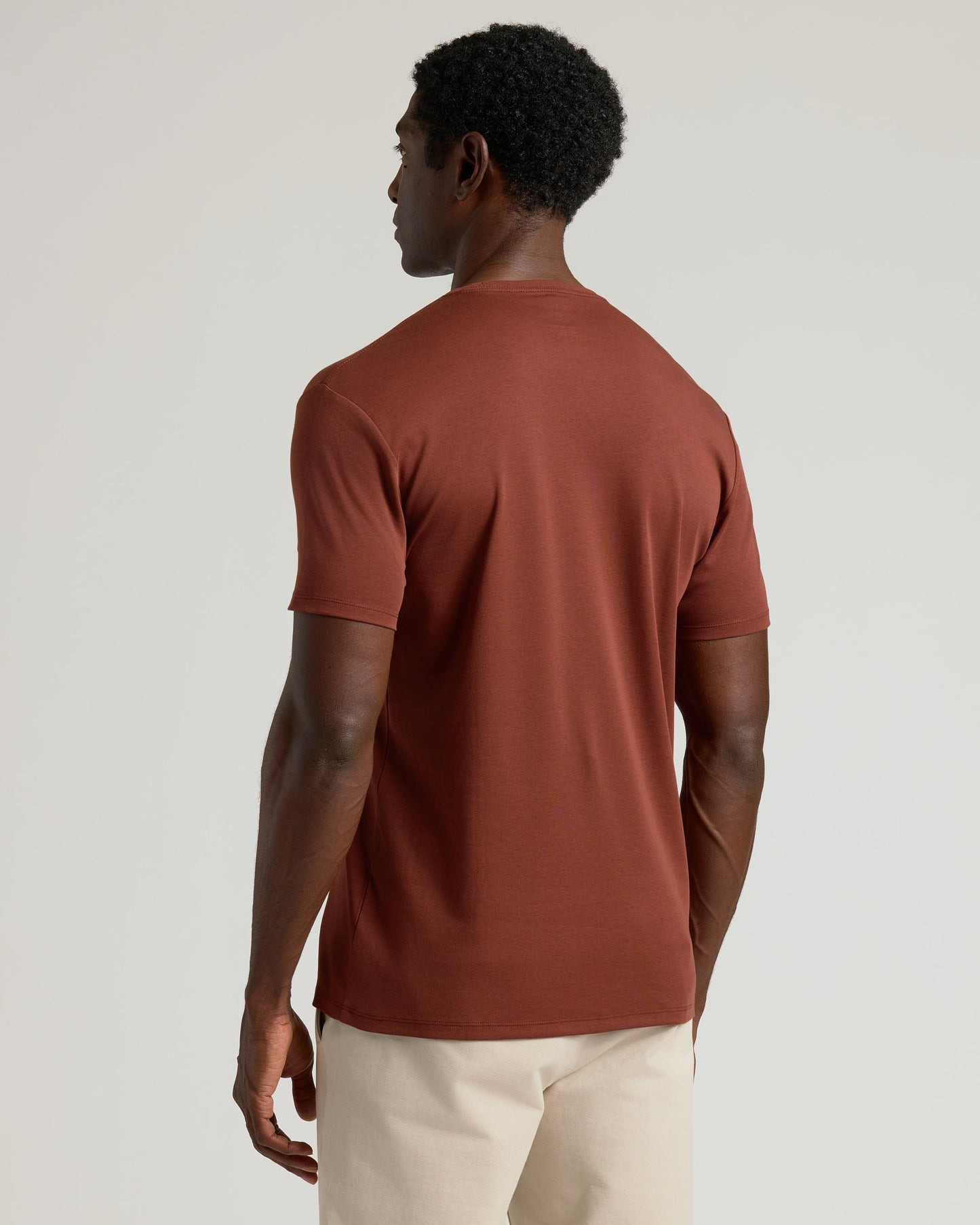 Chestnut Pima Crew Neck