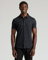 Black Short Sleeve Comfort Knit Shirt