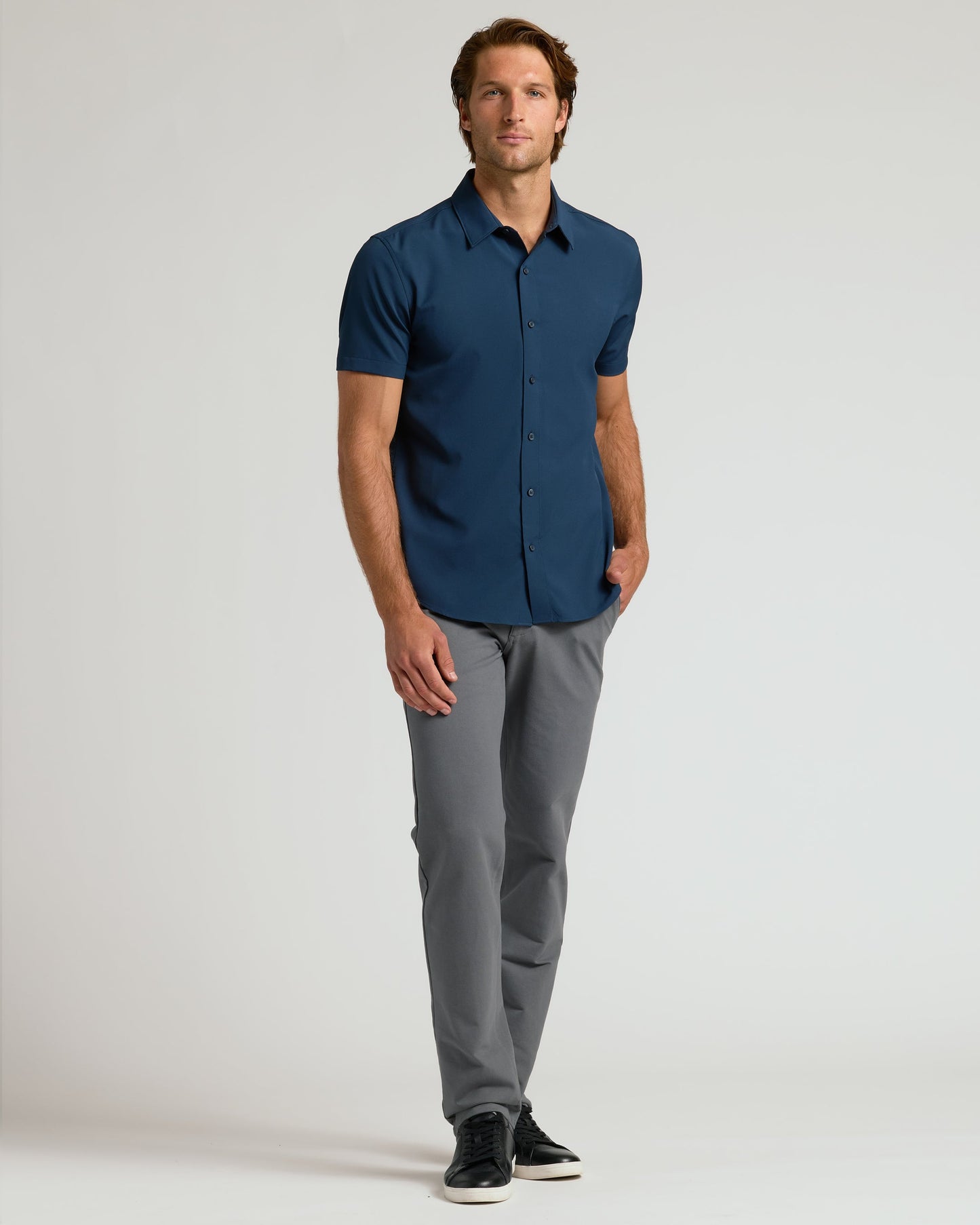 Navy Performance Dress Shirt