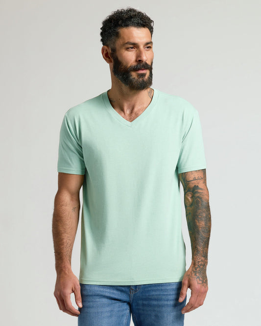 Heather Mist V-Neck Tee