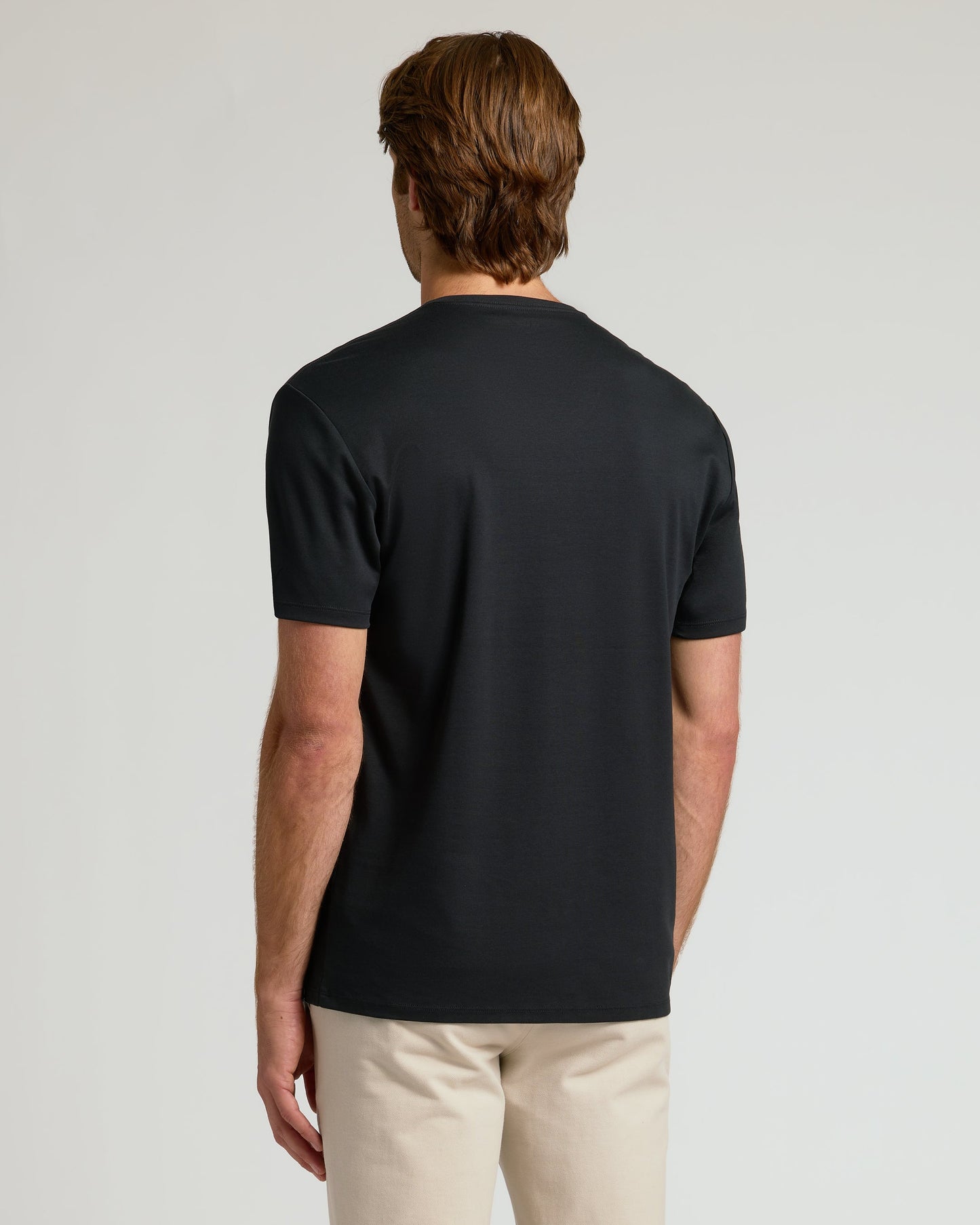 Black Pima V-Neck