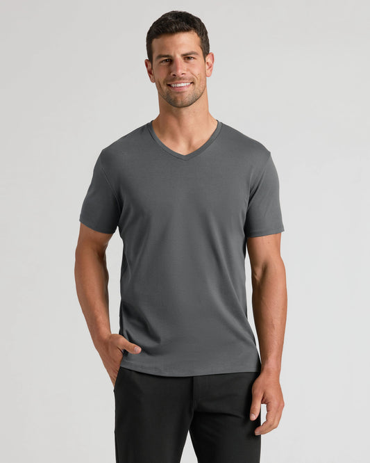 Carbon Pima V-Neck