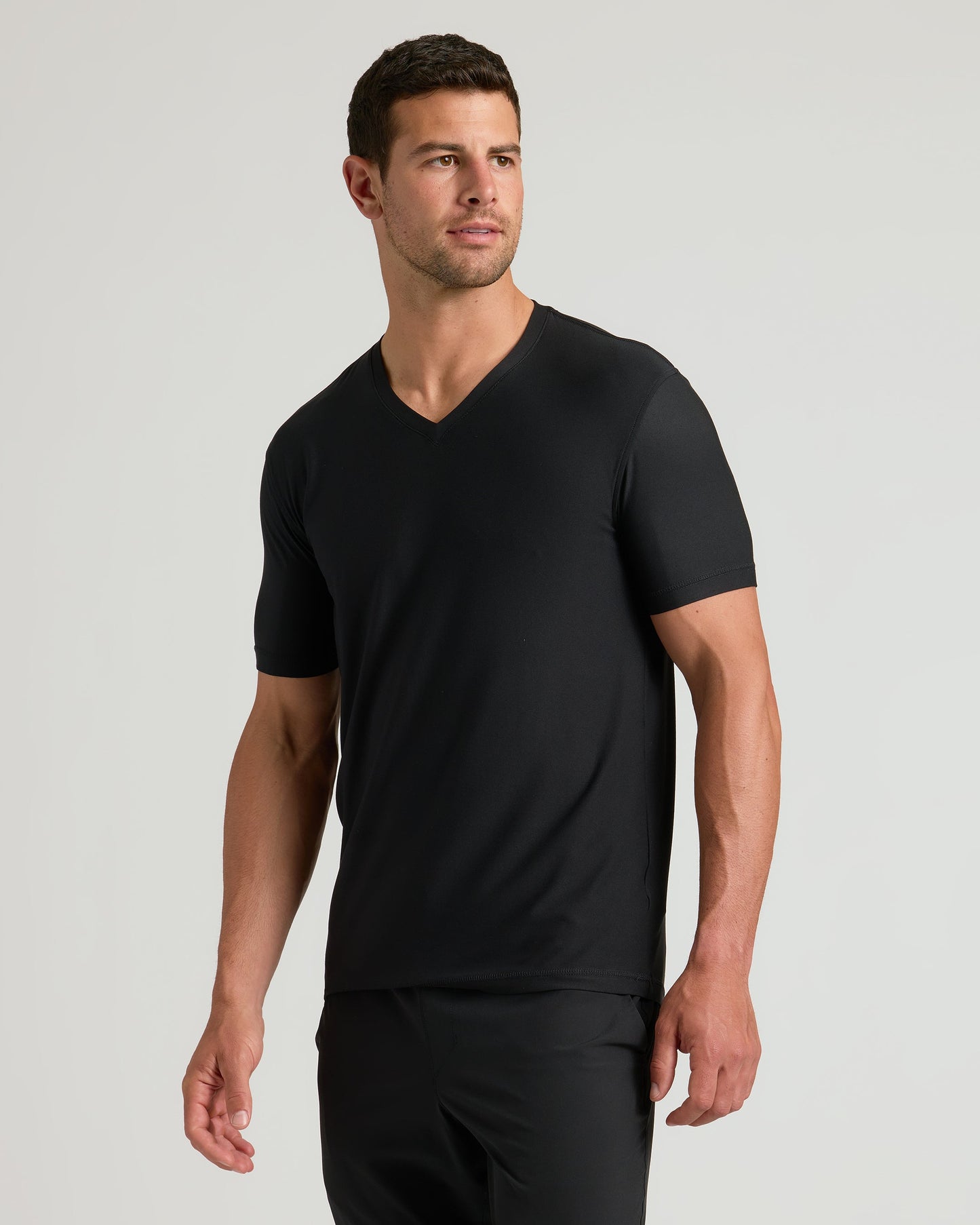 Black Active V-Neck