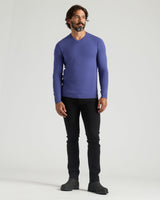 Blueberry Dressy V-Neck Sweater
