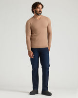 Truffle Dressy V-Neck Sweater