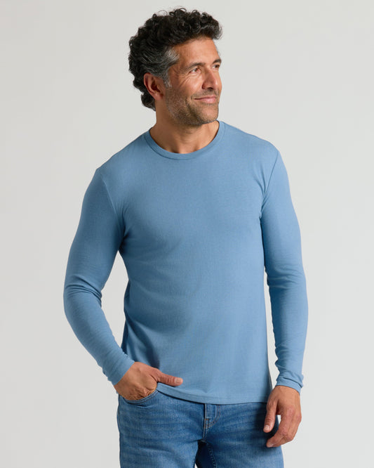 Indigo Classic Long Sleeve Crew Neck