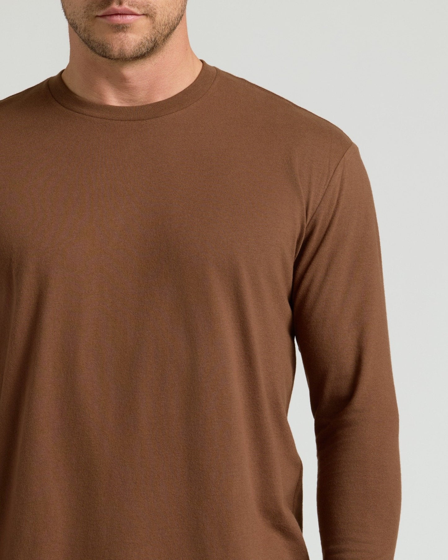 Sepiawood Classic Long Sleeve Crew Neck