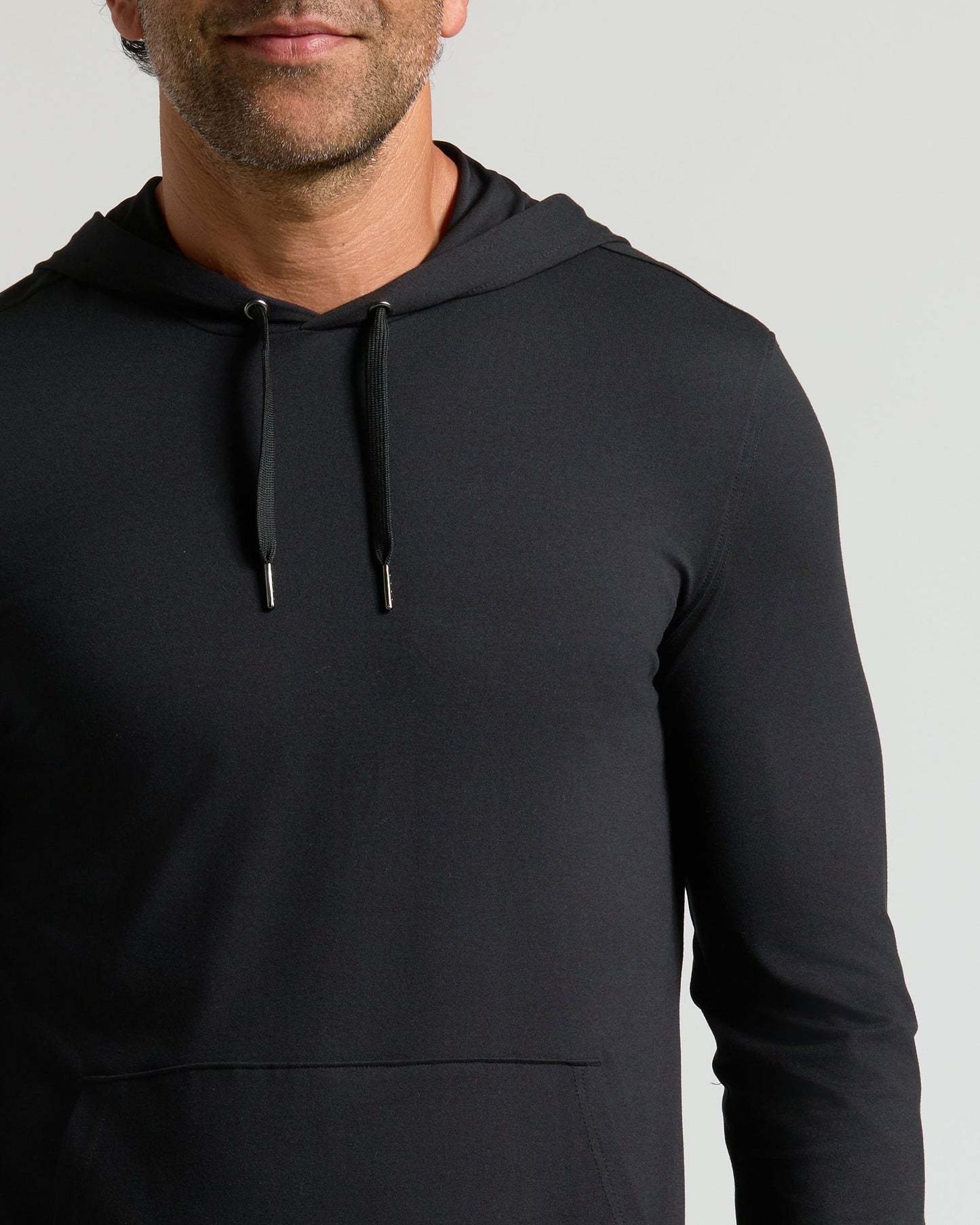 Black Active Comfort Pullover Hoodie