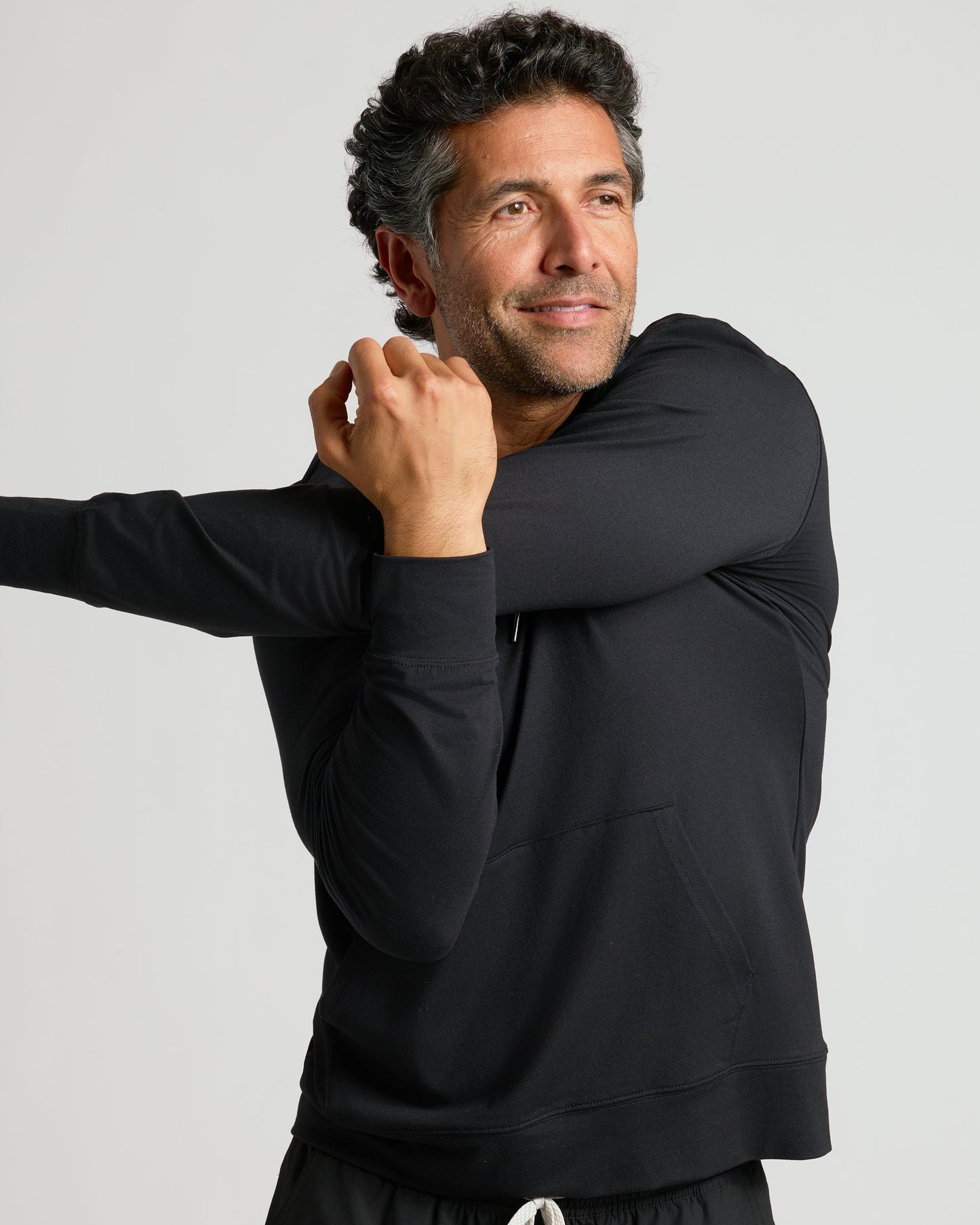 Black Active Comfort Pullover Hoodie