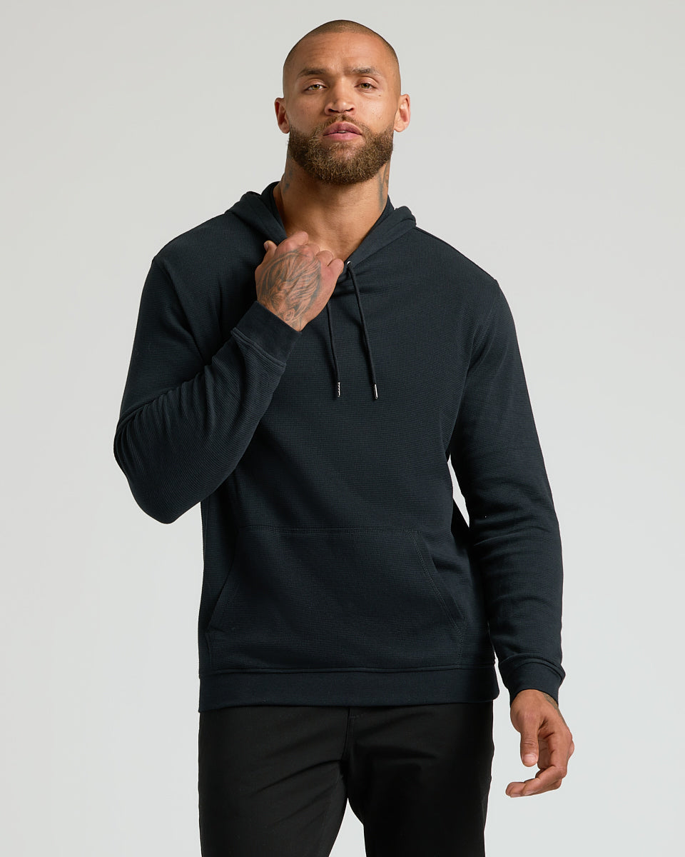 Black Waffle Hoodie