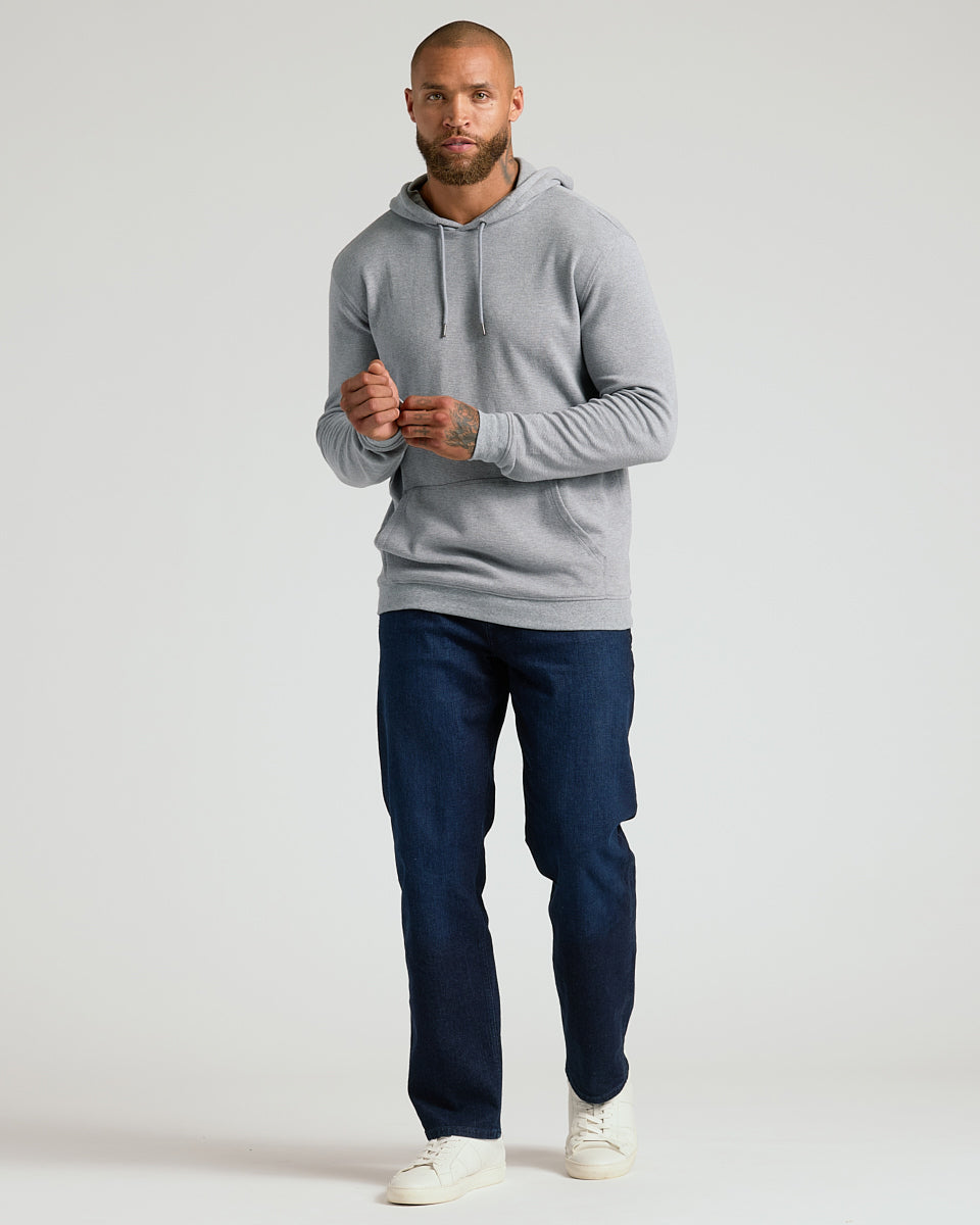 Heather Gray Waffle Hoodie