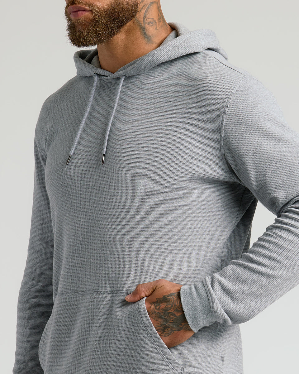 Heather Gray Waffle Hoodie