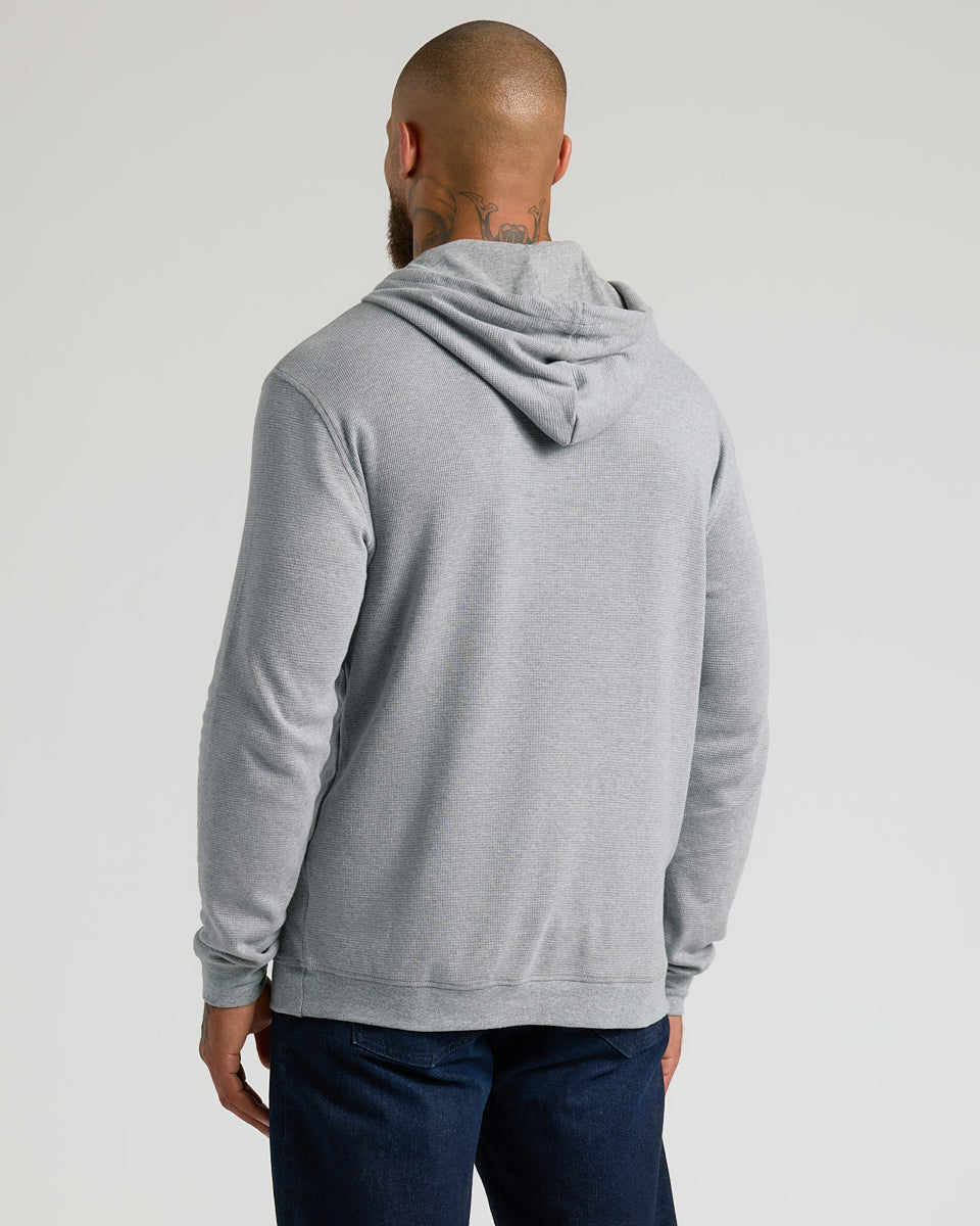 Heather Gray Waffle Hoodie