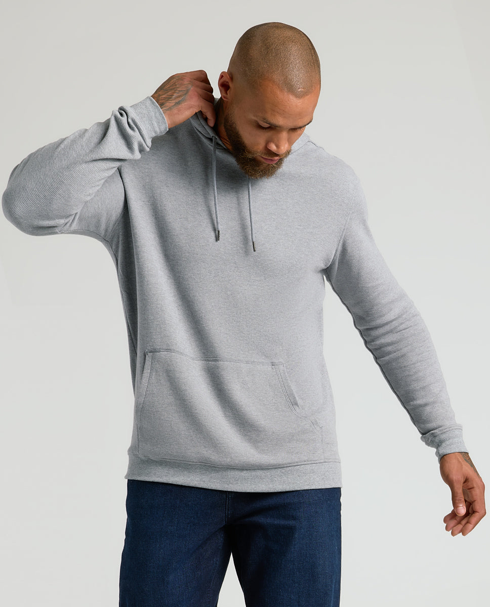 Heather Gray Waffle Hoodie