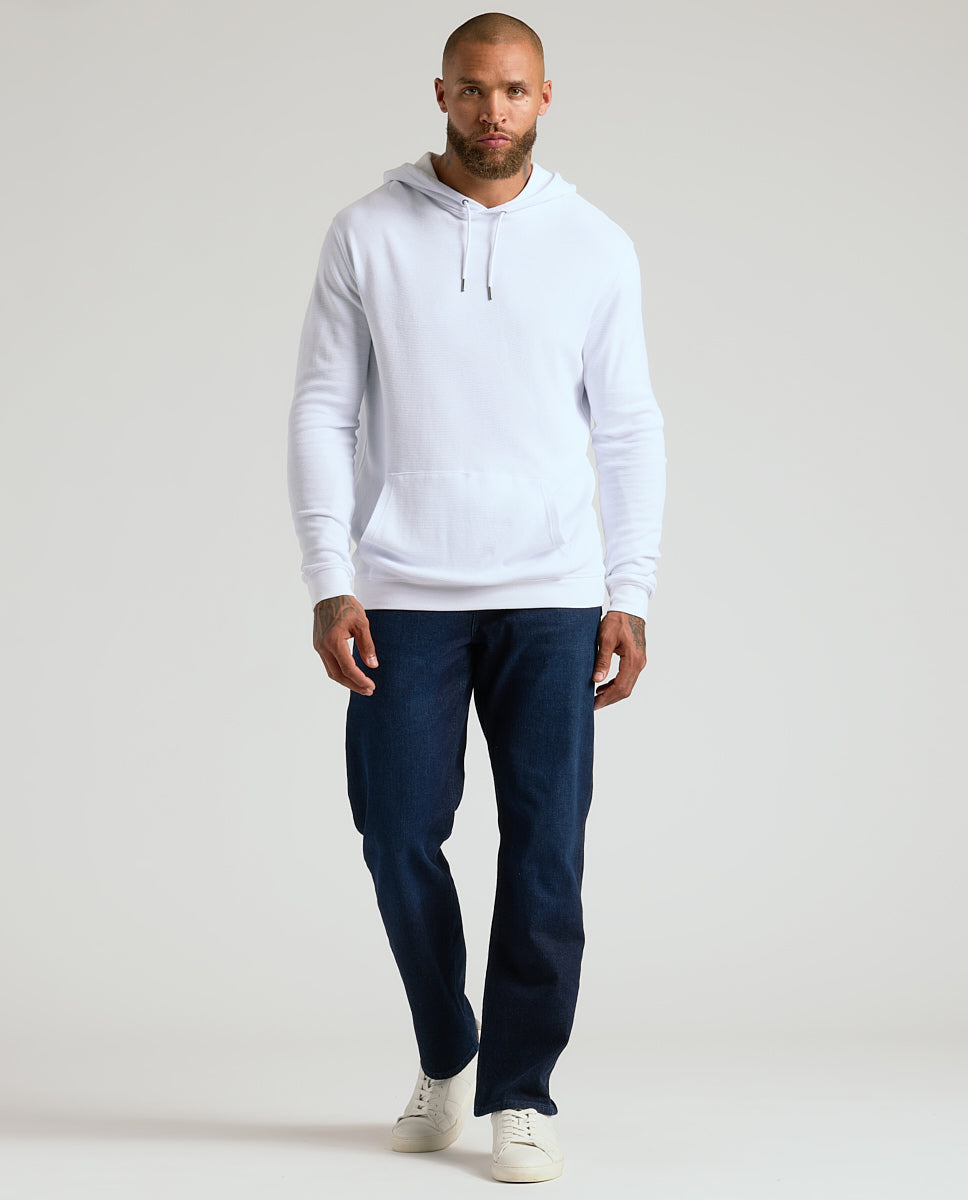 White Waffle Hoodie