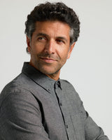 Black Wash Long Sleeve Chambray Shirt