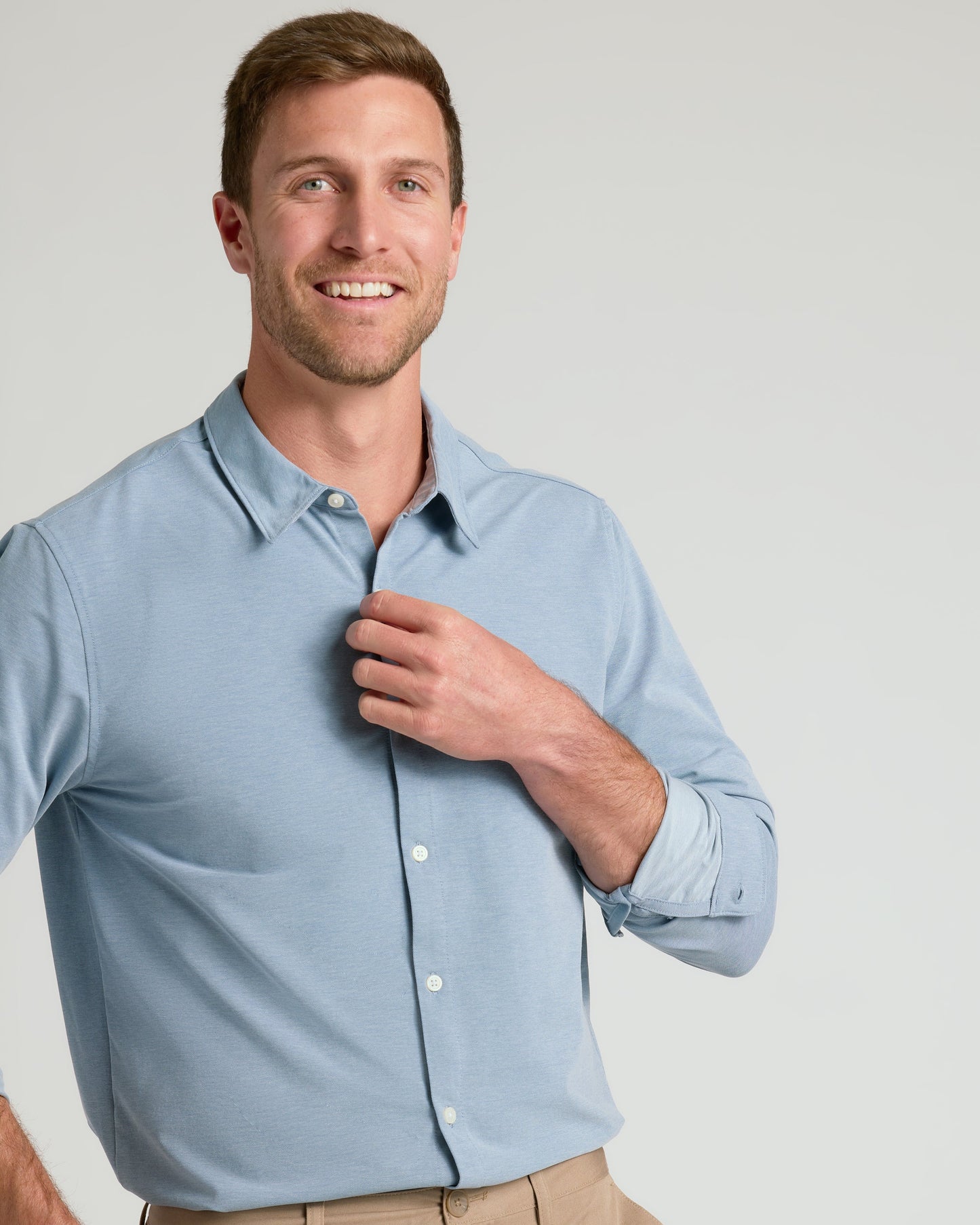 Blue Classic Stretch Oxford 2.0