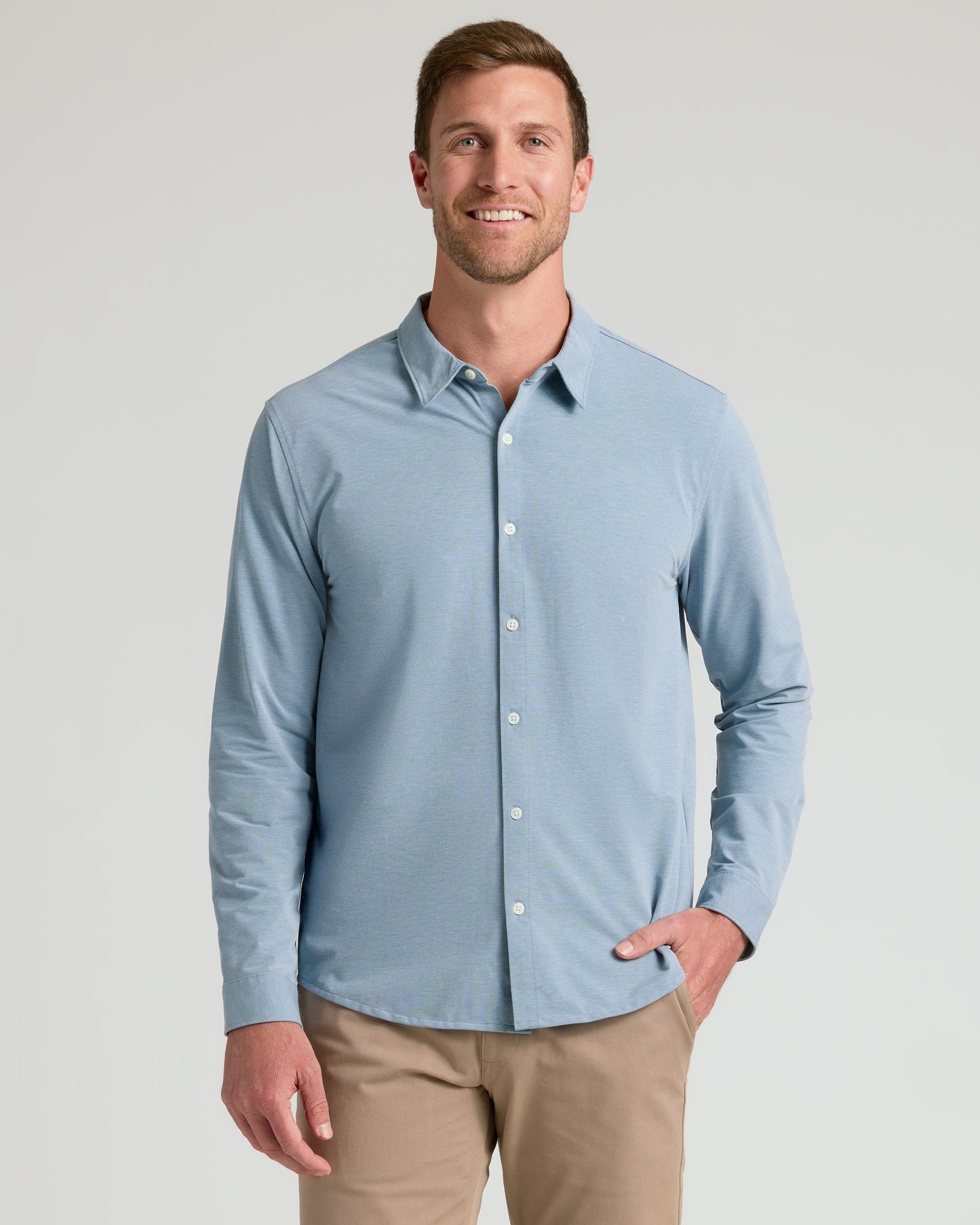 Blue Classic Stretch Oxford 2.0