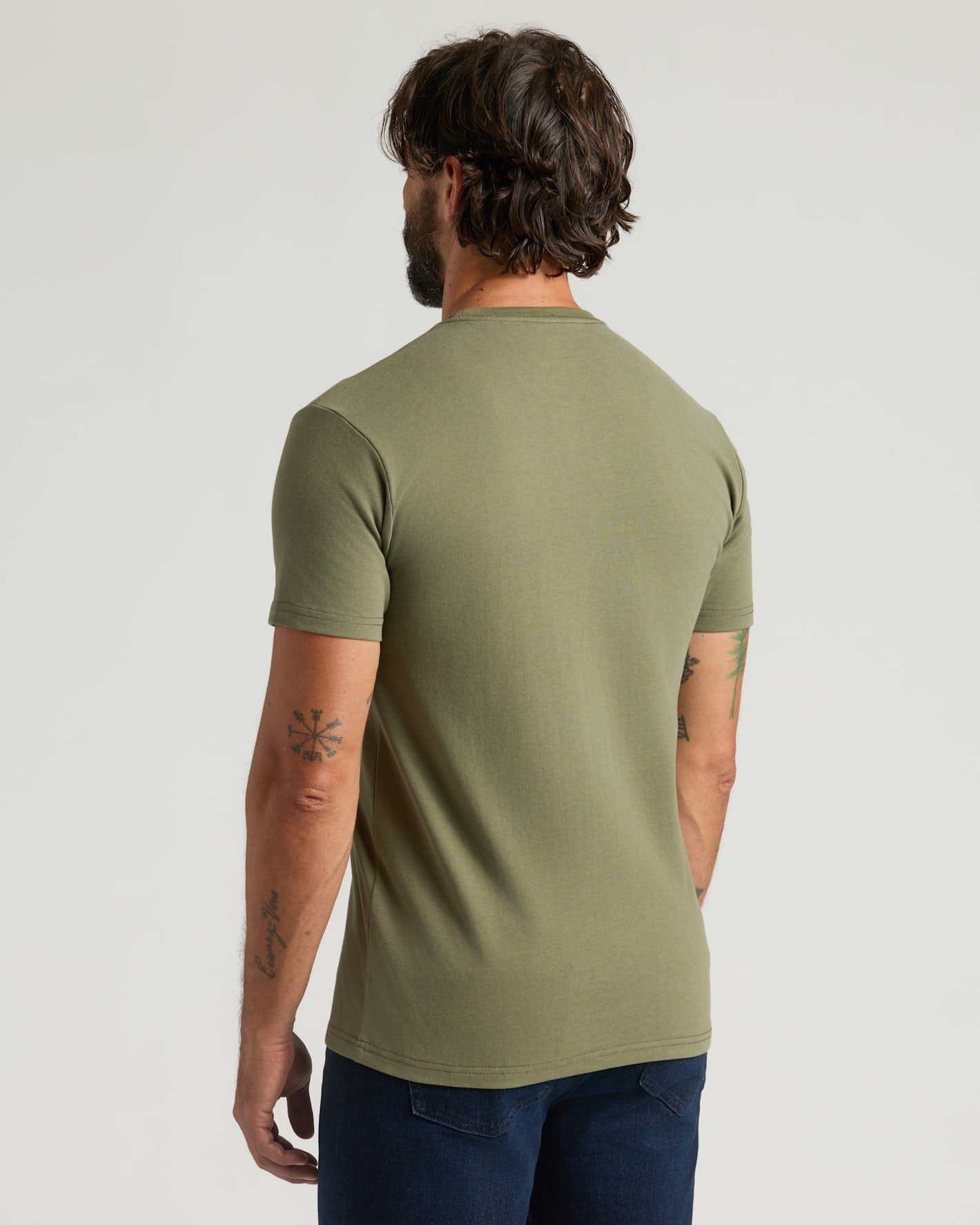 Military Green Heavyweight Pocket Crew