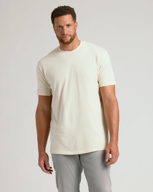 Alabaster Tall Straight Hem Crew Neck T-Shirt