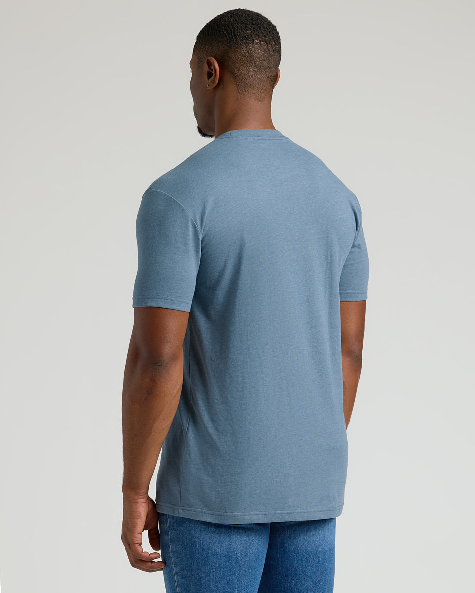 Dark Heather Tempest Tall Straight Hem Crew Neck T-Shirt