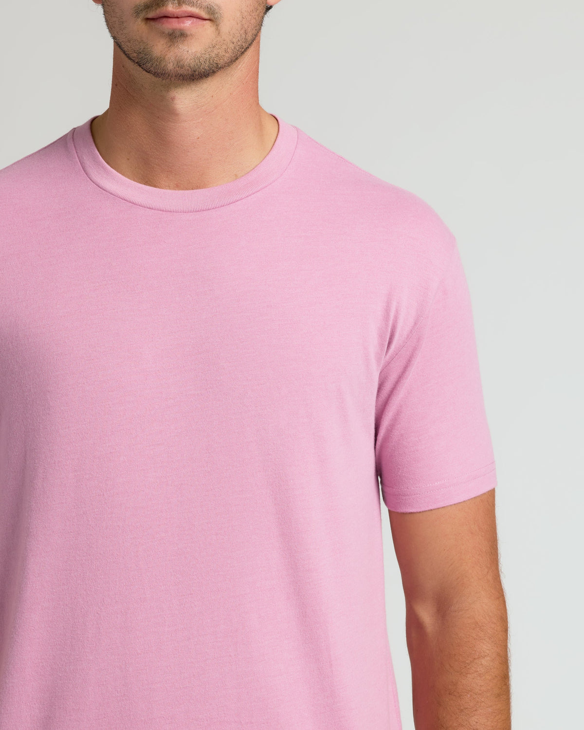 Heather Mauve Tall Straight Hem Crew Neck T-Shirt