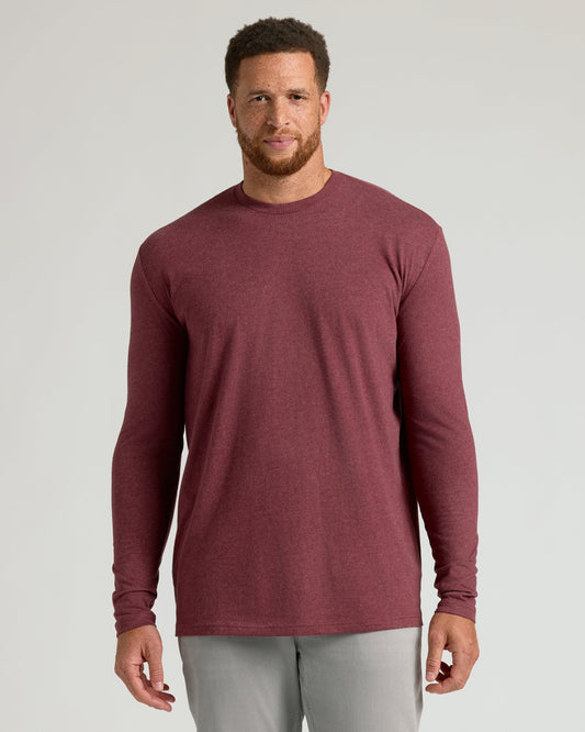 Dark Heather Clovewood Tall Long Sleeve T-Shirt