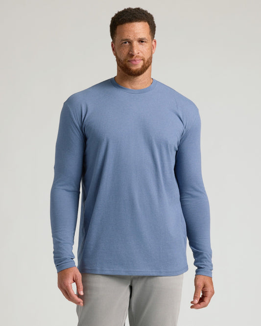 Dark Heather Vintage Navy Tall Long Sleeve T-Shirt