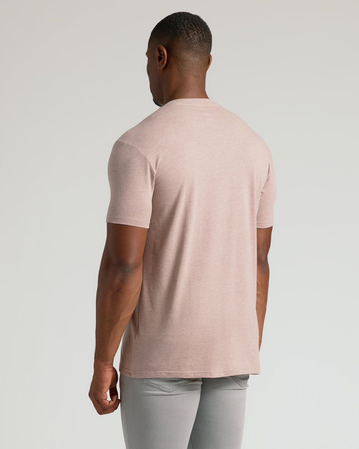 Light Heather Slate Mauve Tall Classic V-Neck
