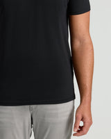 Black Tall Short Sleeve Classic V-Neck