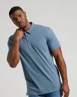 Dark Heather Tempest Short Sleeve Tall Polo