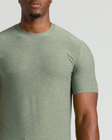 Heather Juniper Tall Active Crew Neck 2.0