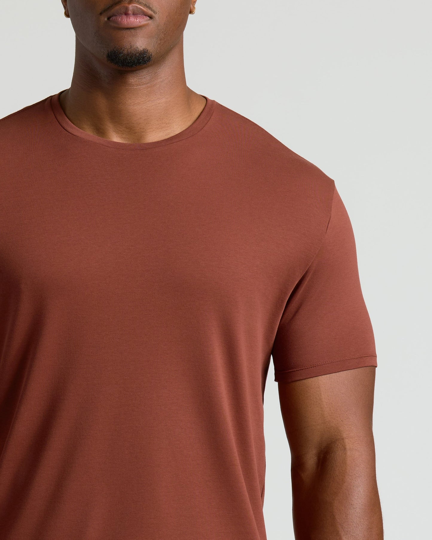 Chestnut Tall Pima Crew Neck