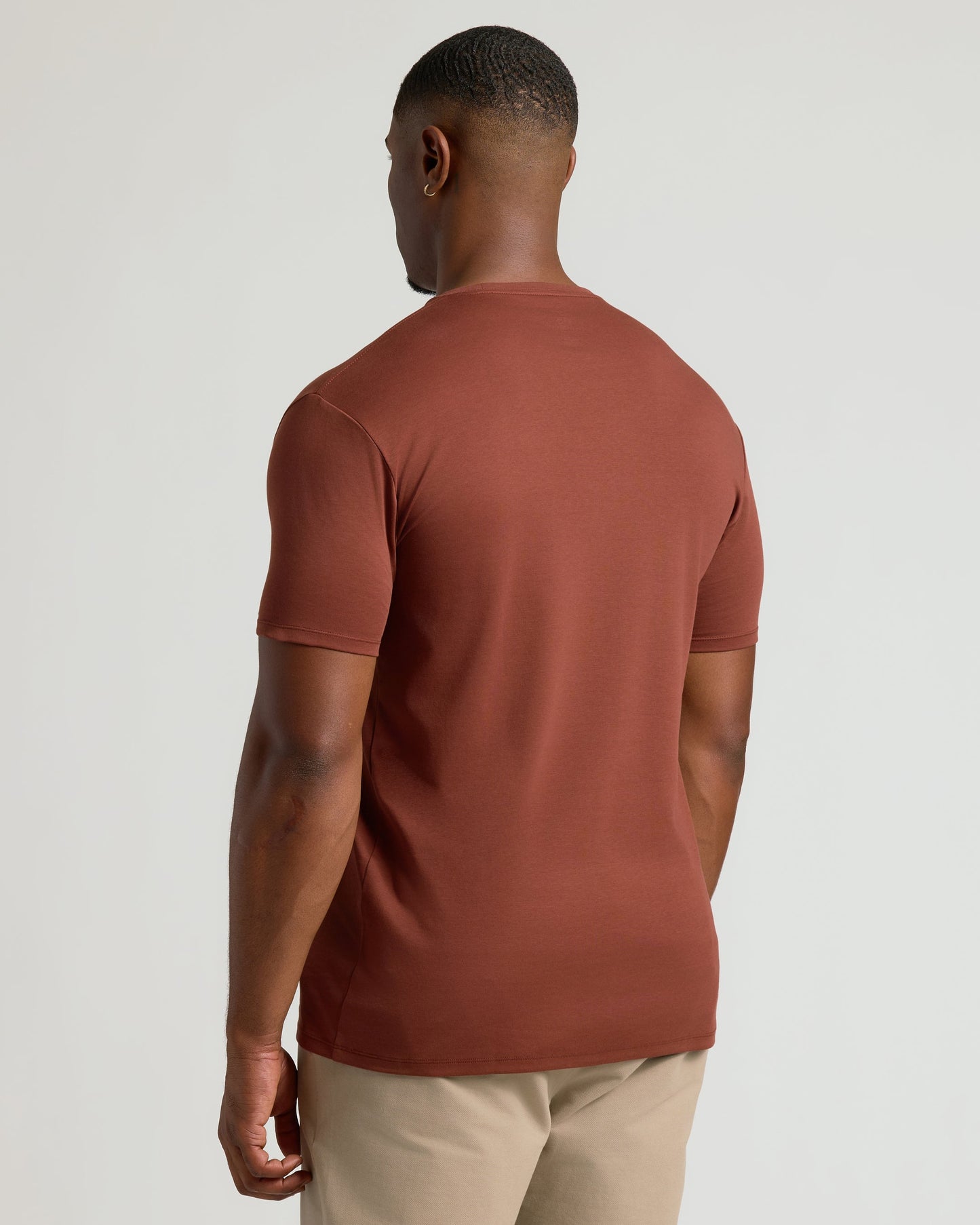 Chestnut Tall Pima Crew Neck