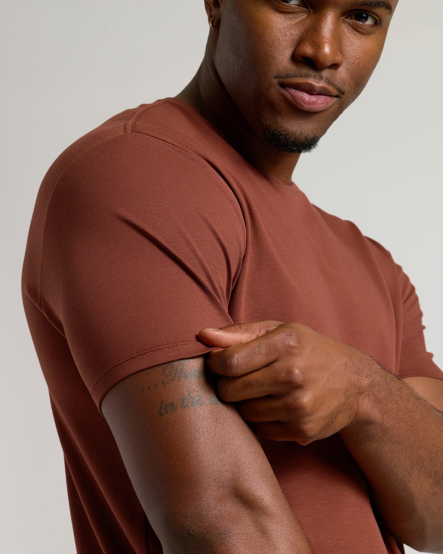 Chestnut Tall Pima Crew Neck