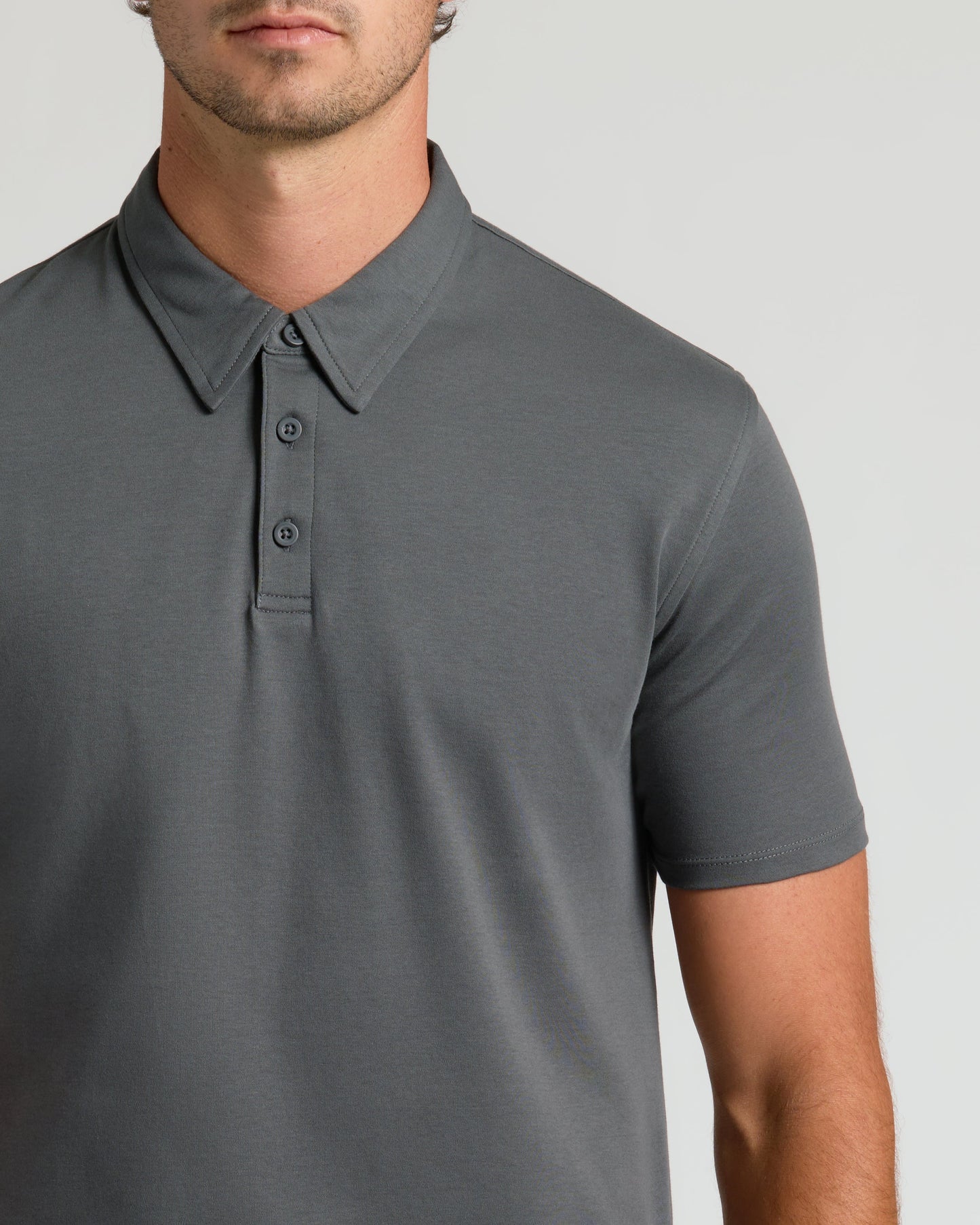 Carbon Tall Pima Polo