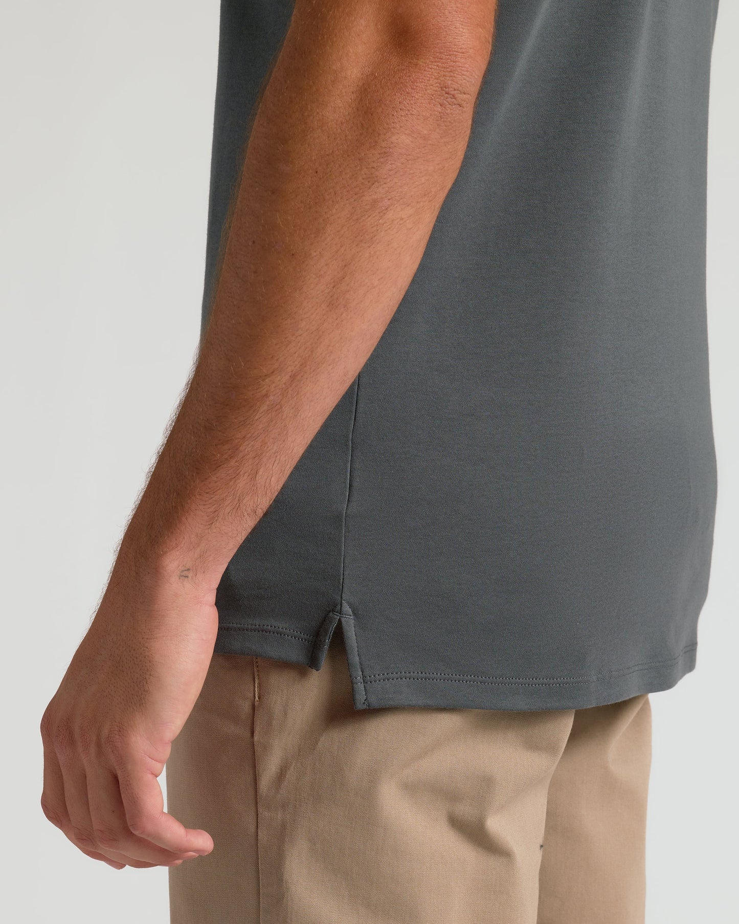 Carbon Tall Pima Polo