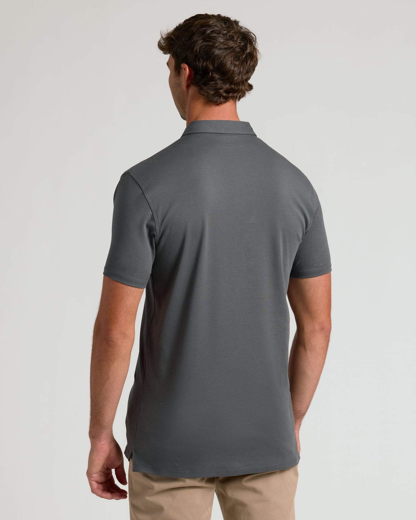 Carbon Tall Pima Polo