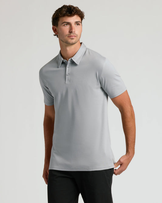 Steel Tall Pima Polo