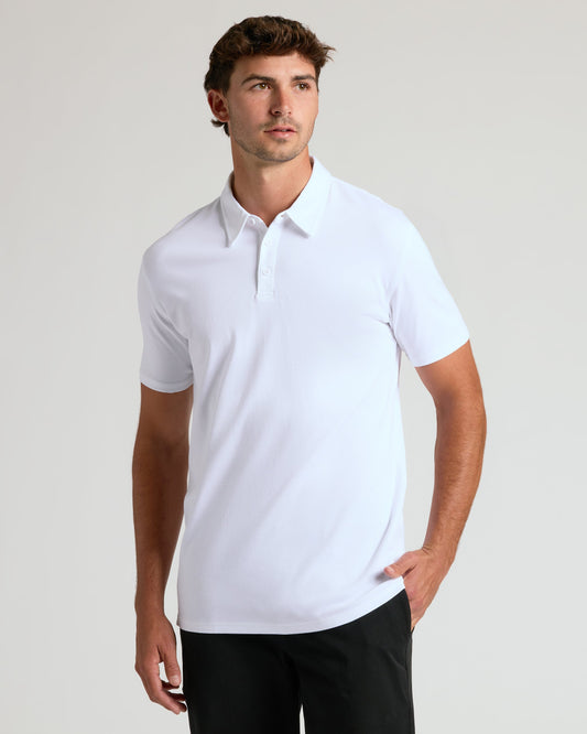 White Tall Pima Polo