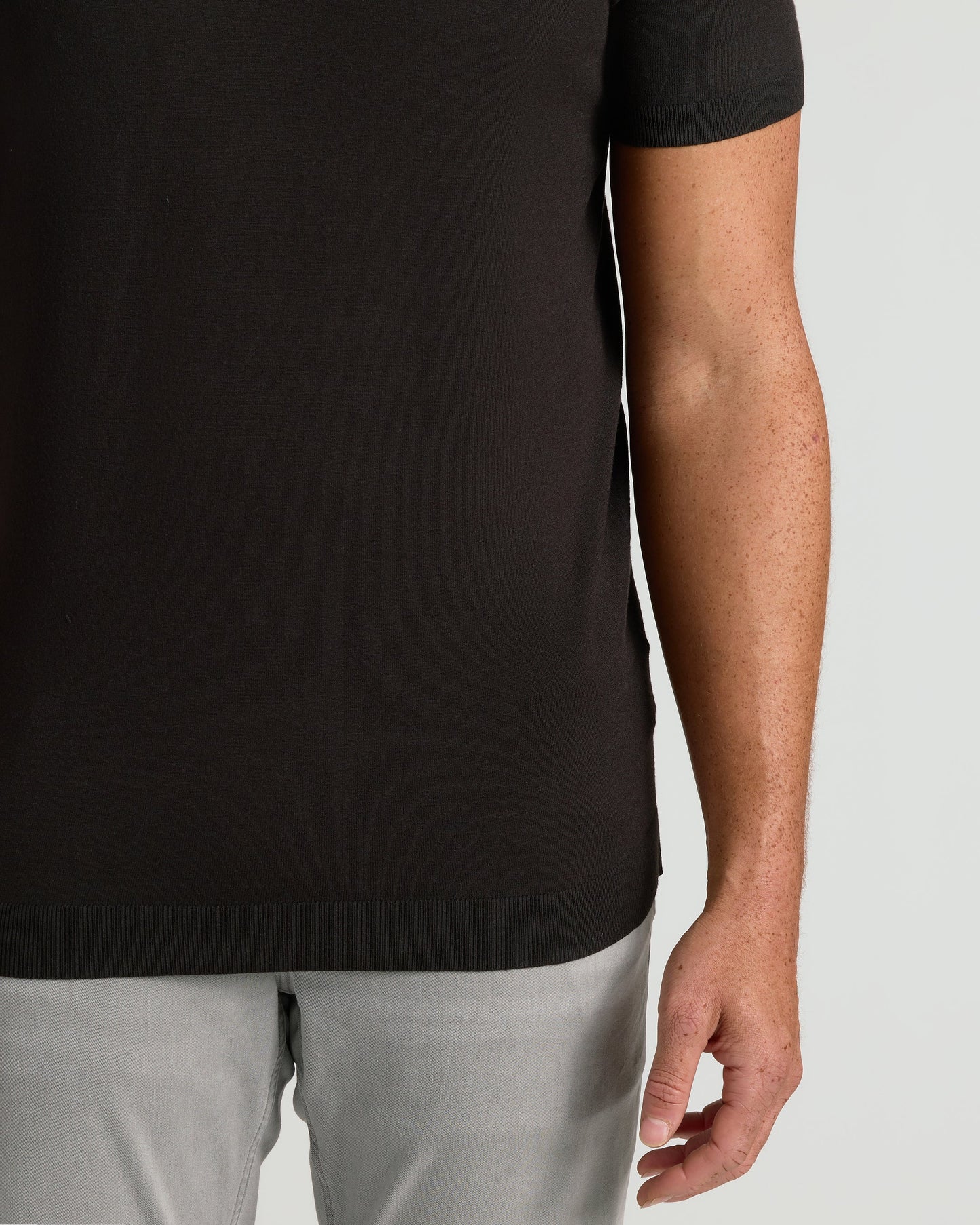 Black Tall Dressy Polo