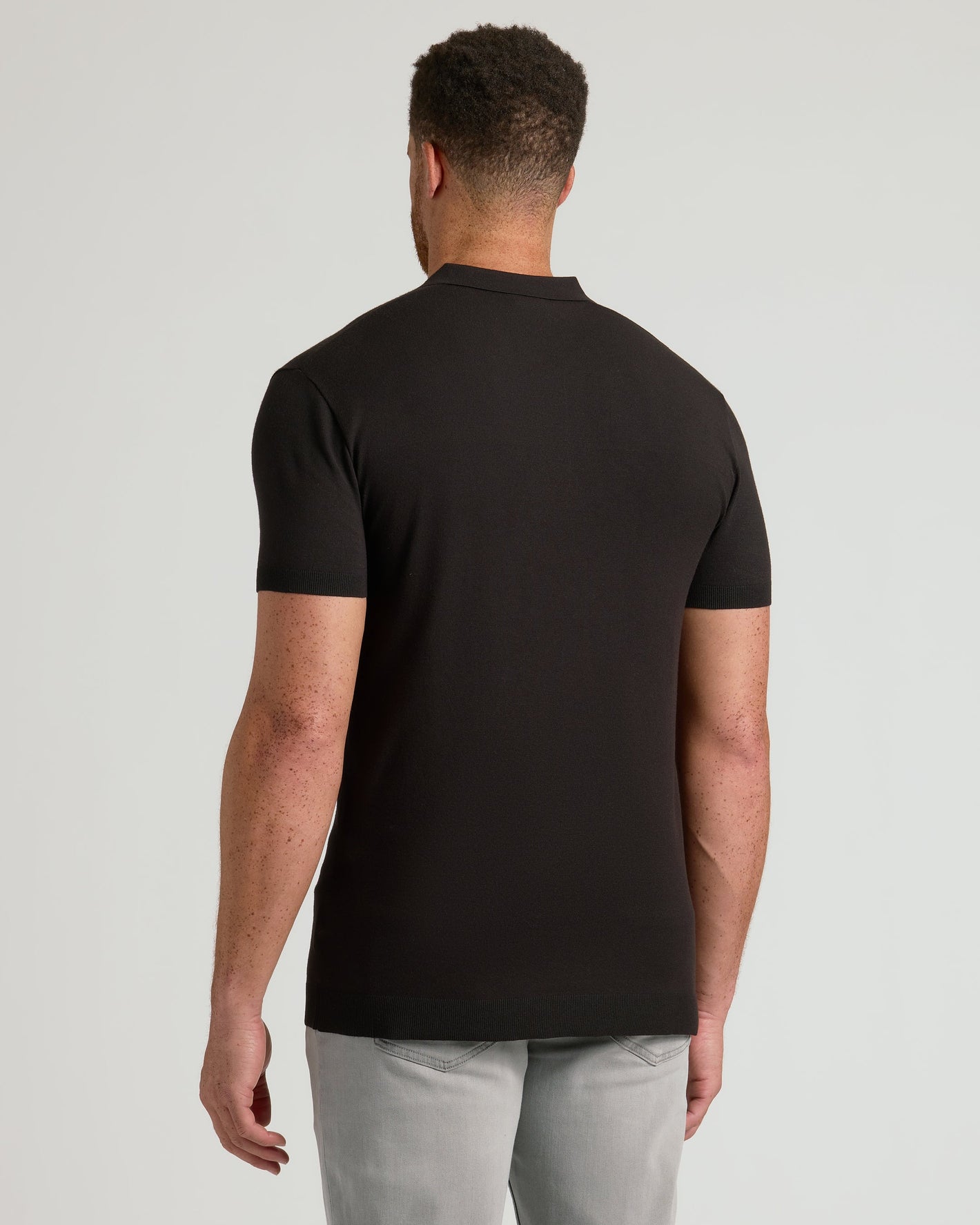 Black Tall Dressy Polo